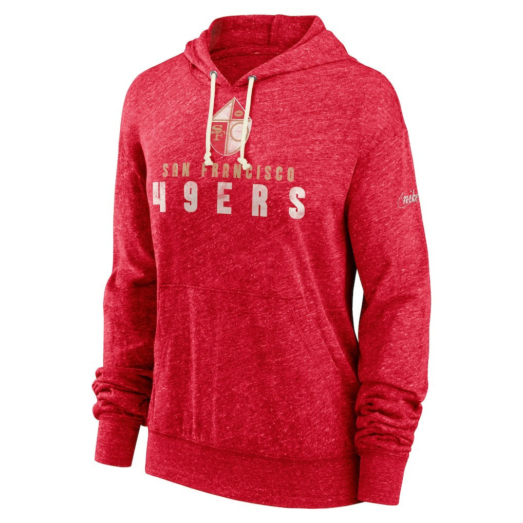 NFL San Francisco 49ers Women's Rewind Gym Vintage Lightweight Pullover Hoodie