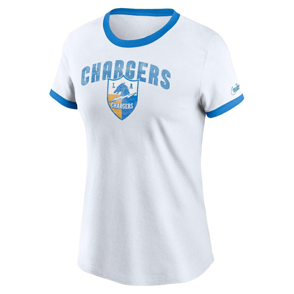 NFL Los Angeles Chargers Women's Rewind Ringer Tri-Blend T-Shirt