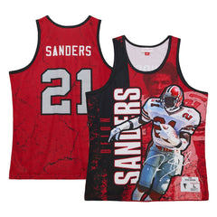 NFL Atlanta Falcons Deion Sanders  1989 Player Burst Tank Top