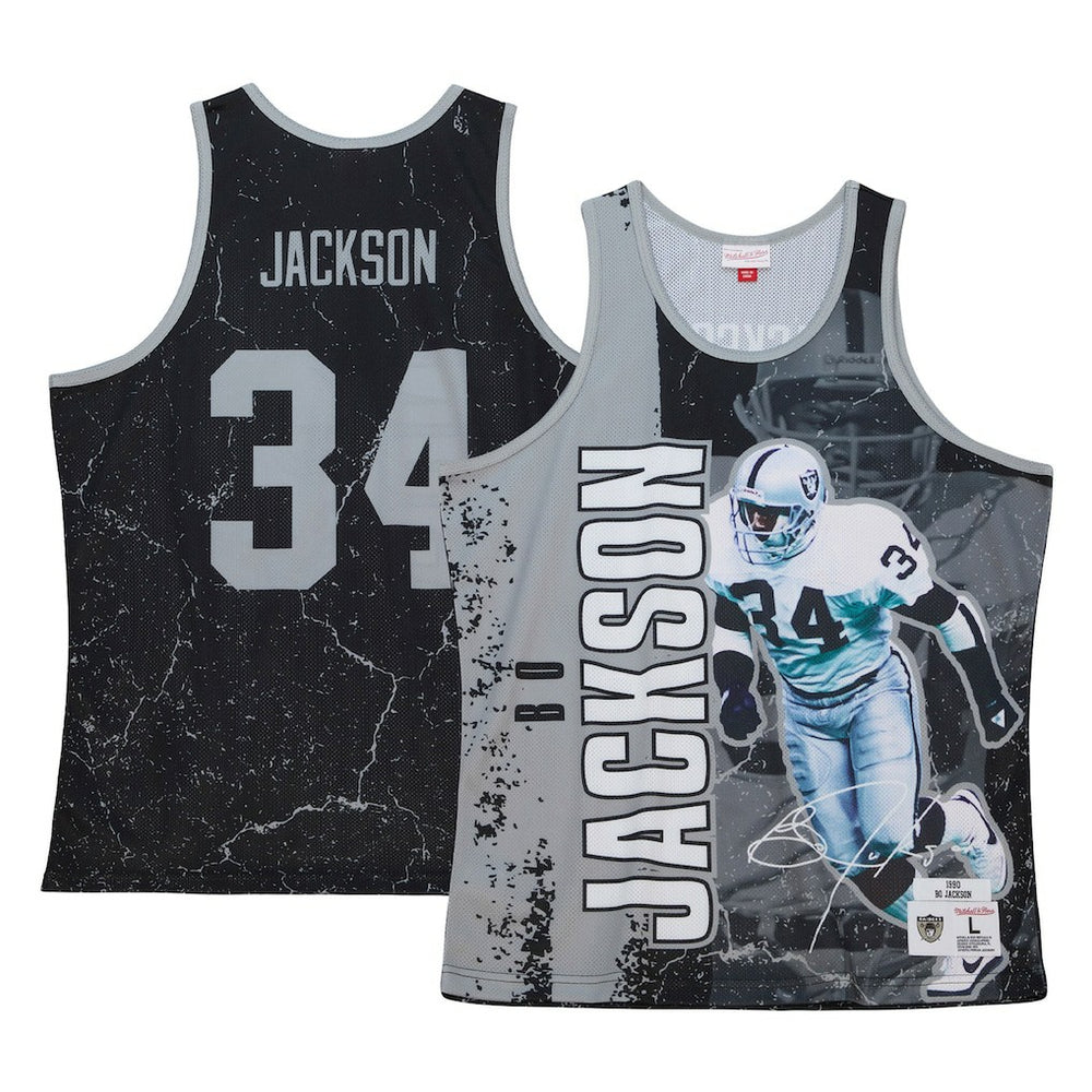 NFL Las Vegas Raiders Bo Jackson  1990 Player Burst Tank Top