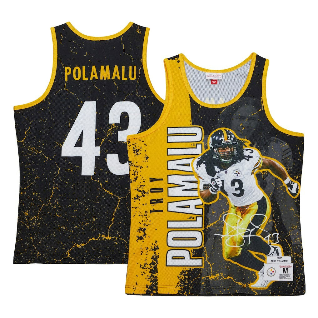 NFL Pittsburgh Steelers Troy Polamalu  2007 Player Burst Tank Top