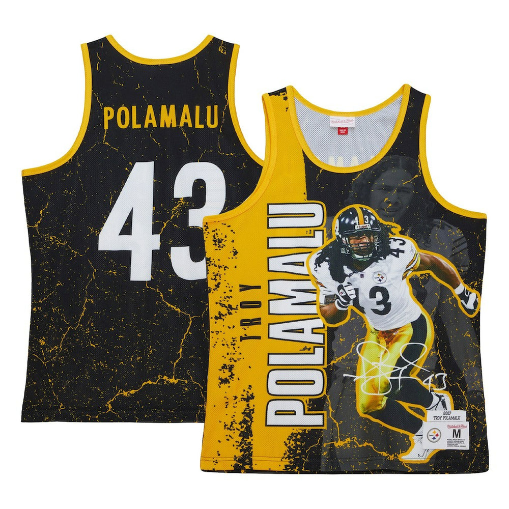 NFL Pittsburgh Steelers Troy Polamalu  2007 Player Burst Tank Top