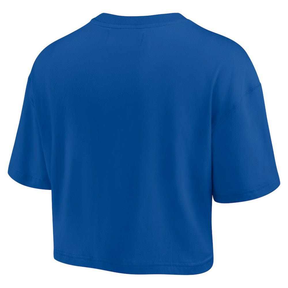 Chicago Cubs Women's Elements Super Soft Boxy Cropped T-Shirt - Royal