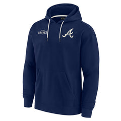 Atlanta Braves Unisex Elements Super Soft Fleece Pullover Hoodie - Navy