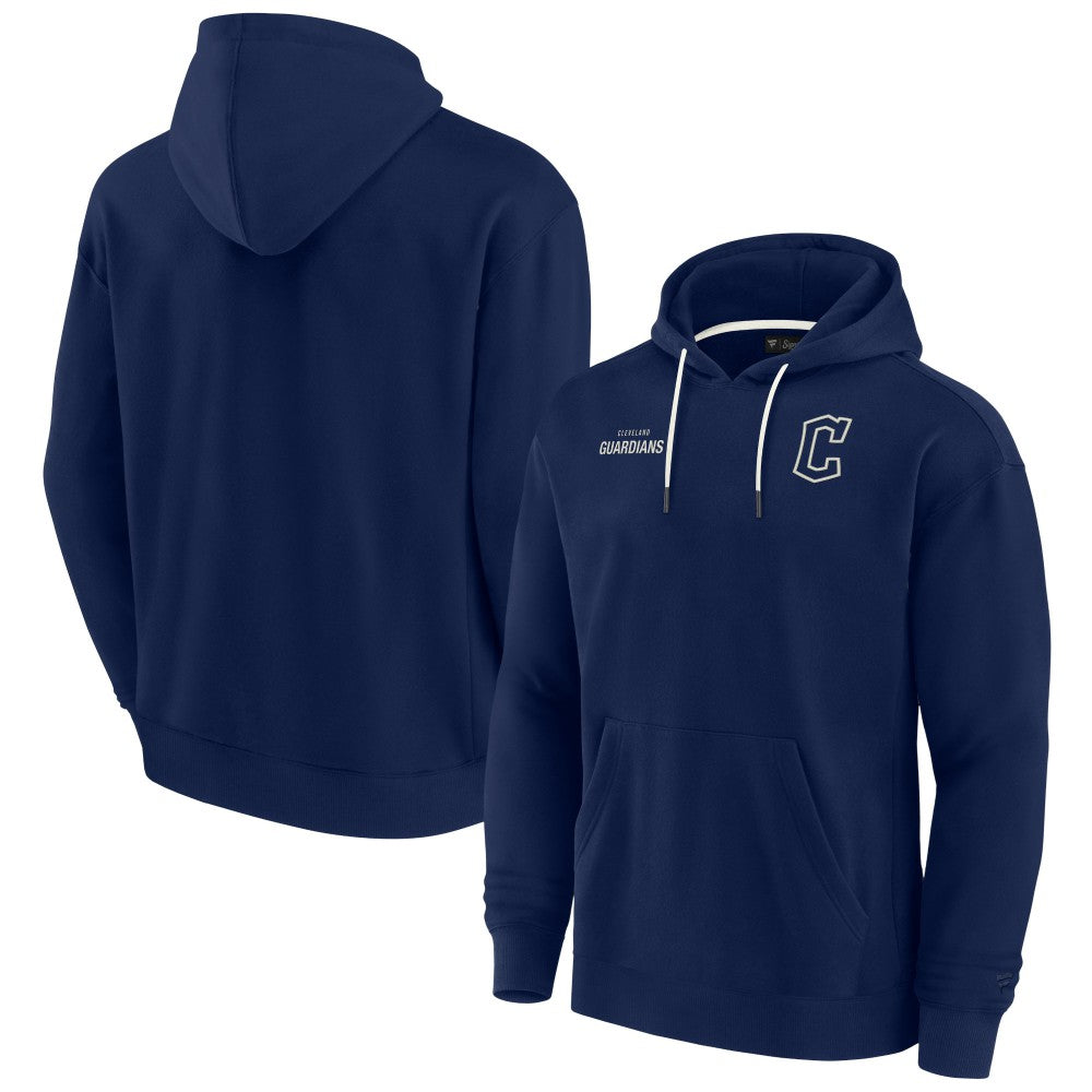 Cleveland Guardians Unisex Elements Super Soft Fleece Pullover Hoodie - Navy