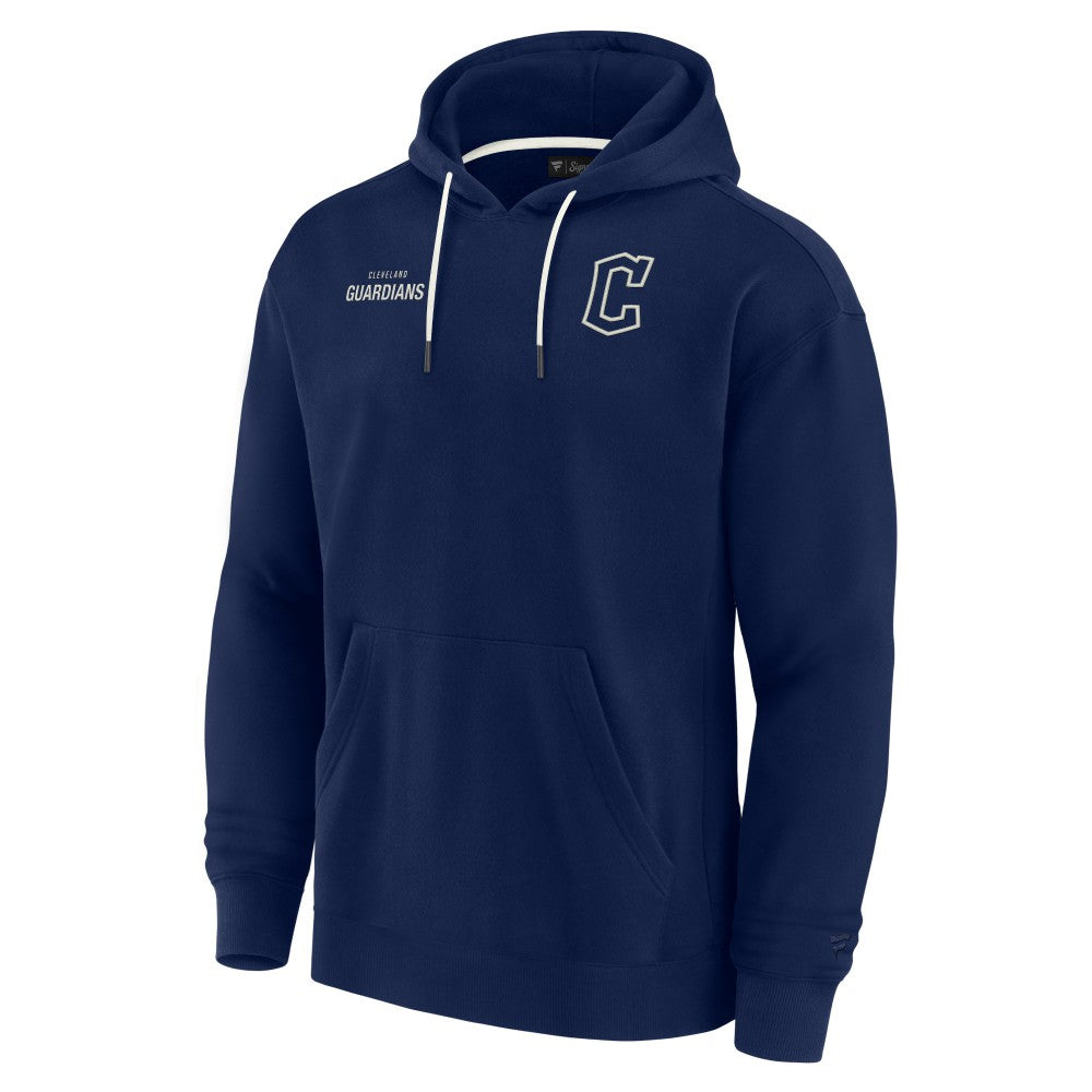 Cleveland Guardians Unisex Elements Super Soft Fleece Pullover Hoodie - Navy