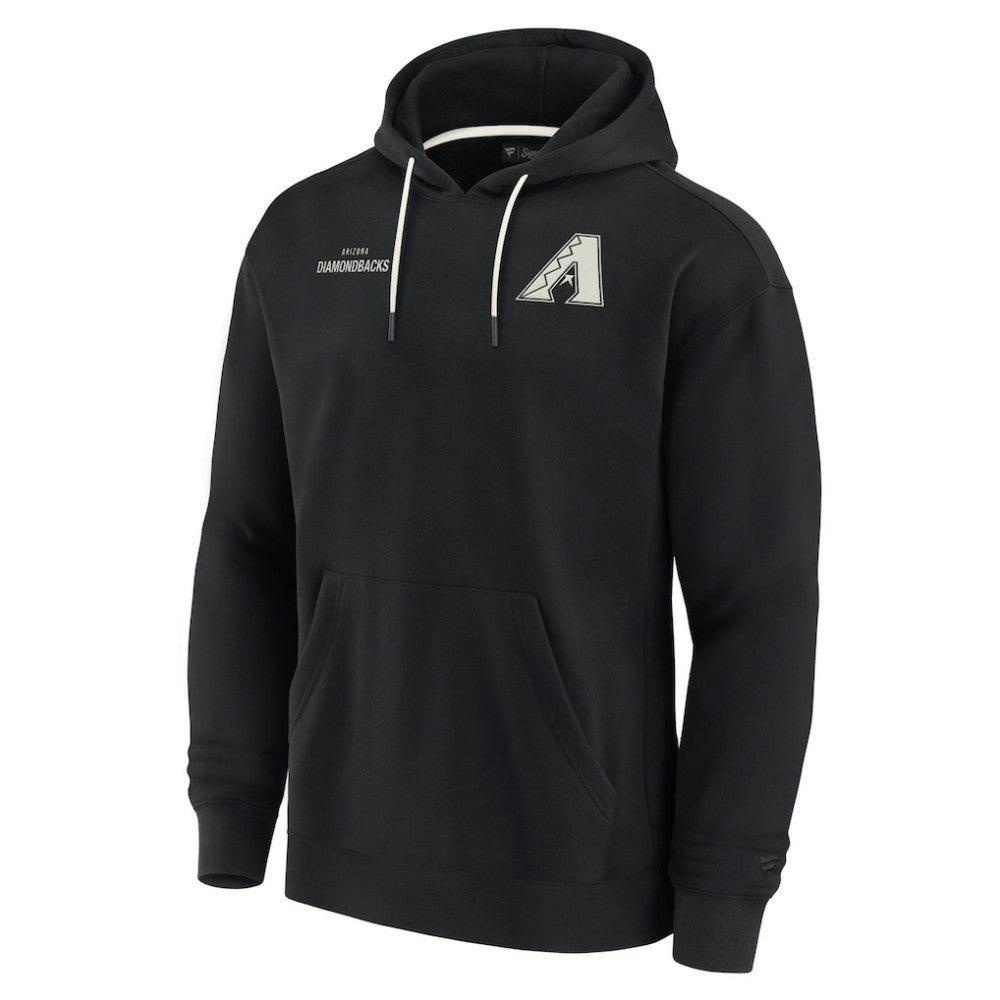 Arizona Diamondbacks Unisex Elements Super Soft Fleece Pullover Hoodie - Black