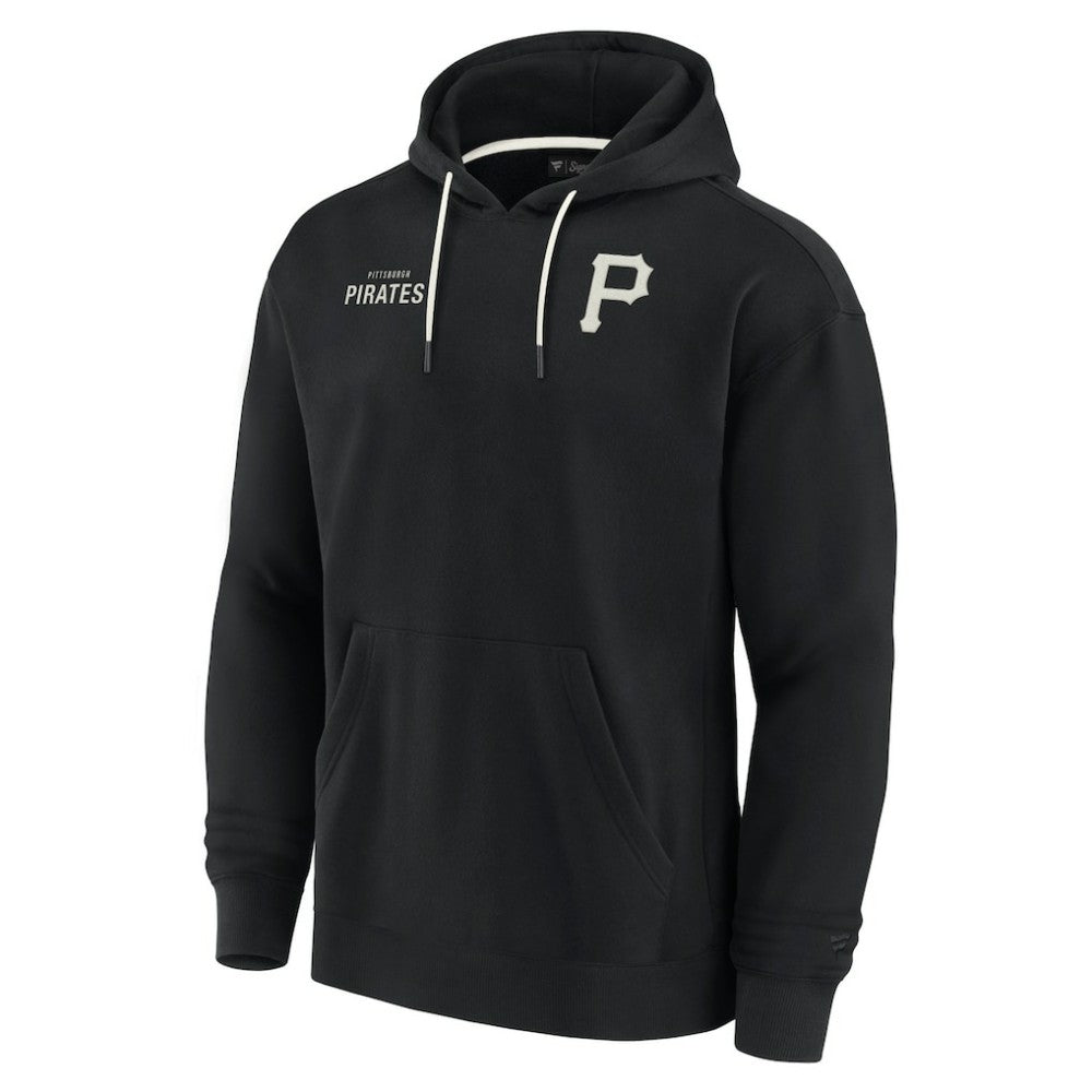 Pittsburgh Pirates Unisex Elements Super Soft Fleece Pullover Hoodie - Black