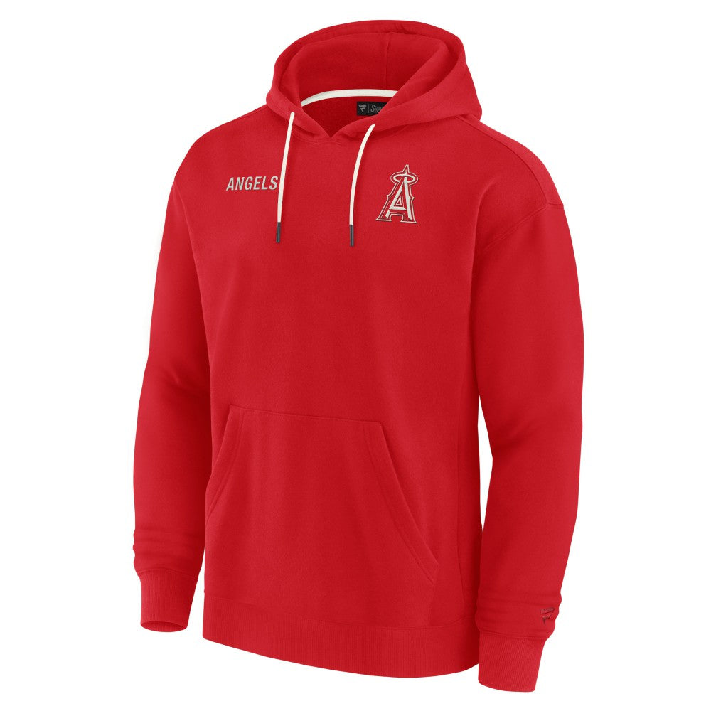 Los Angeles Angels Unisex Elements Super Soft Fleece Pullover Hoodie - Red