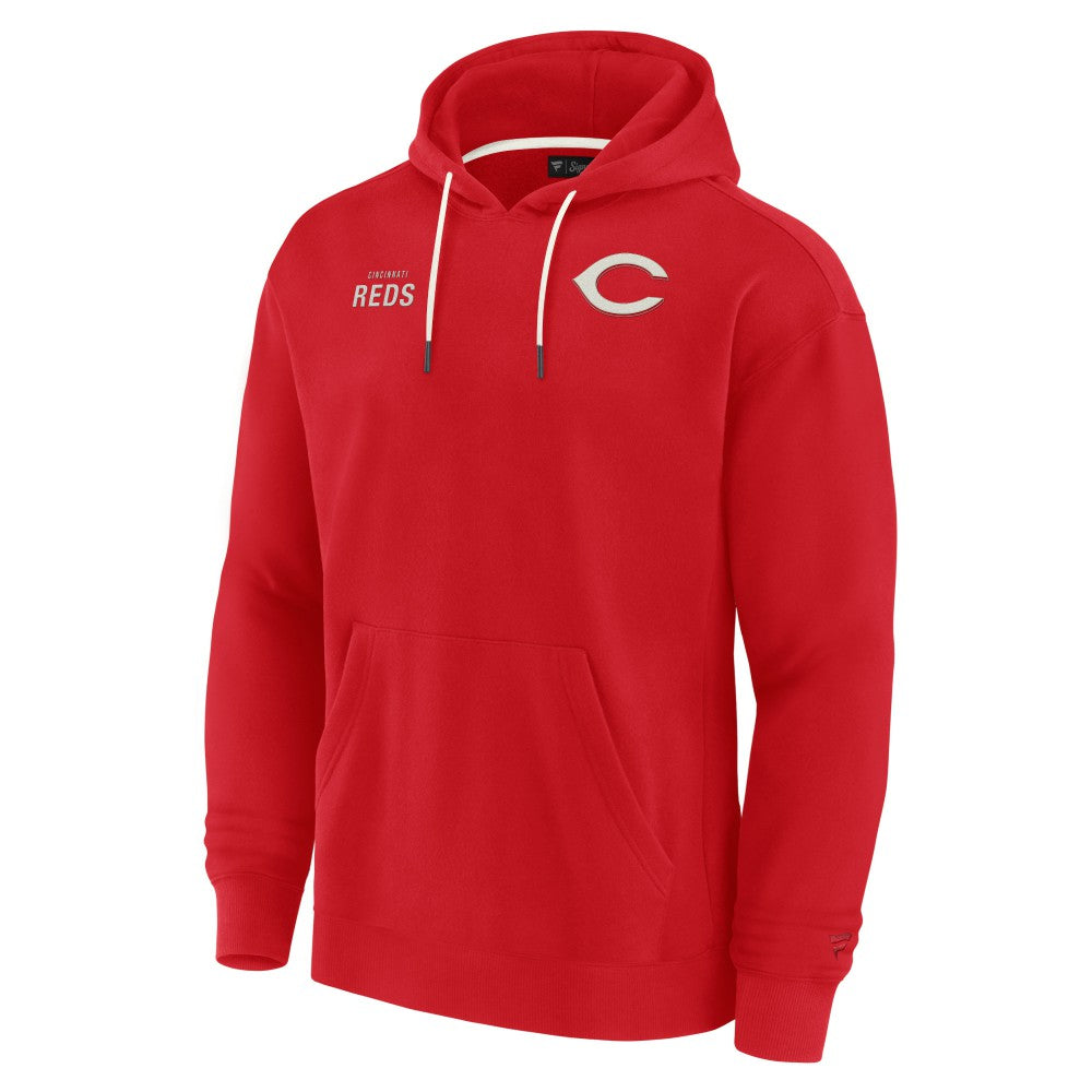 Cincinnati Reds Unisex Elements Super Soft Fleece Pullover Hoodie - Red