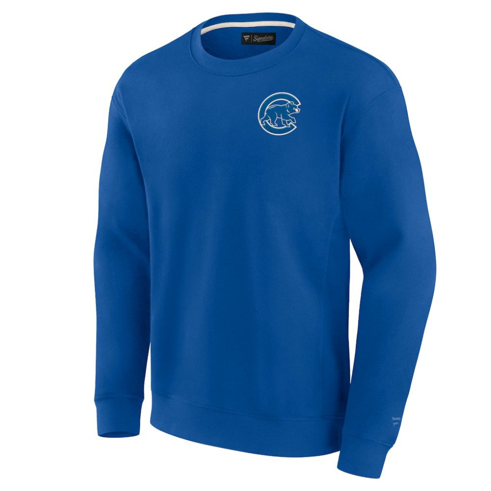 Chicago Cubs Unisex Super Soft Pullover Crew Sweatshirt - Royal