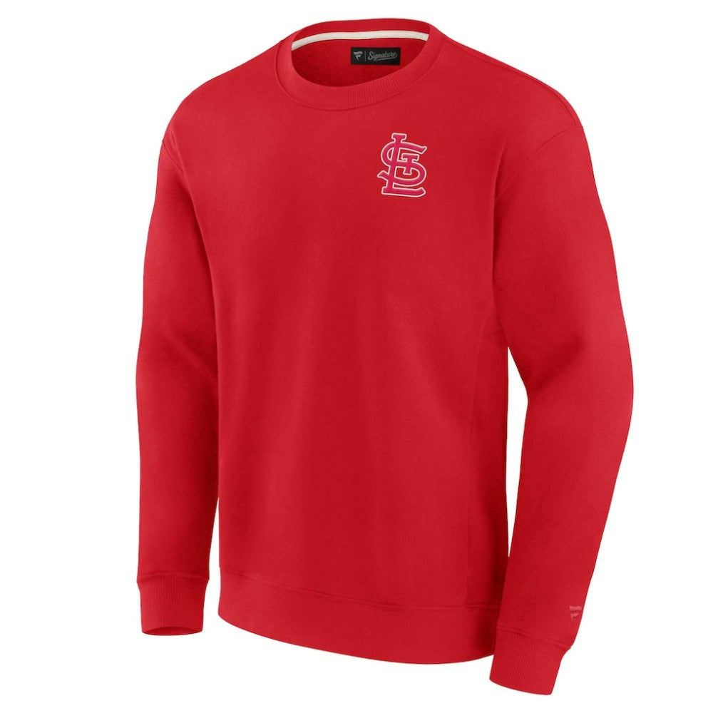 St. Louis Cardinals Unisex Super Soft Pullover Crew Sweatshirt - Red