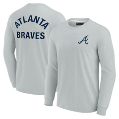 Atlanta Braves Unisex Elements Super Soft Long Sleeve T-Shirt - Gray