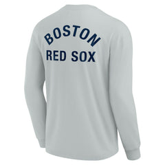 Boston Red Sox Unisex Elements Super Soft Long Sleeve T-Shirt - Gray