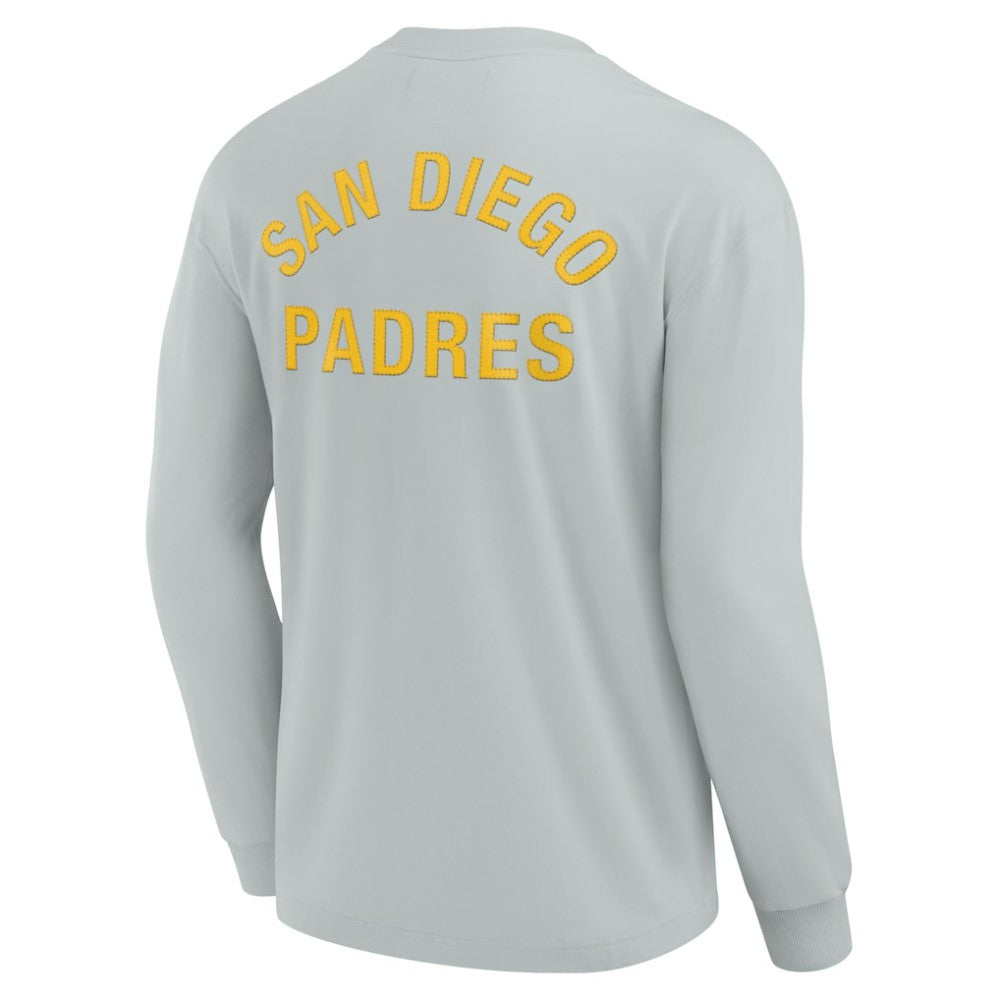 San Diego Padres Unisex Elements Super Soft Long Sleeve T-Shirt - Gray