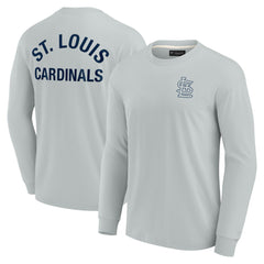St. Louis Cardinals Unisex Elements Super Soft Long Sleeve T-Shirt - Gray