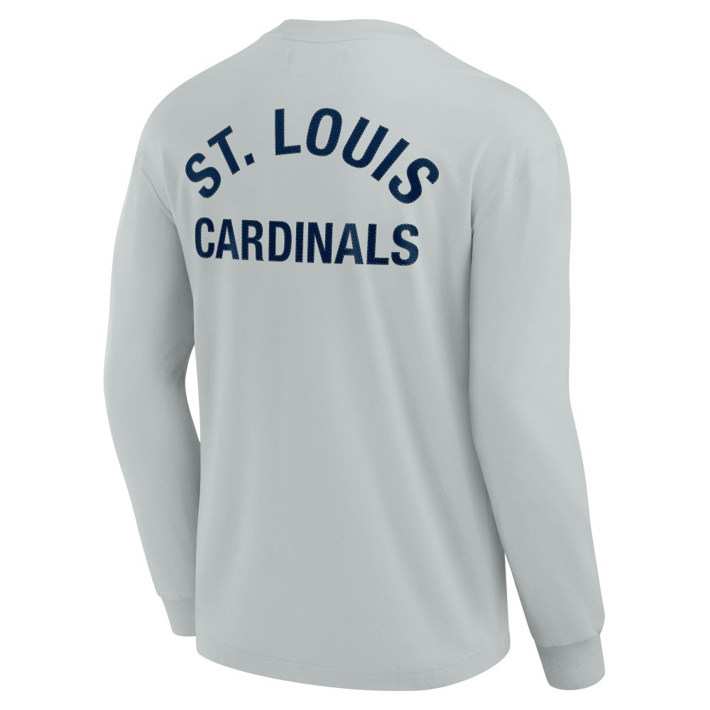 St. Louis Cardinals Unisex Elements Super Soft Long Sleeve T-Shirt - Gray