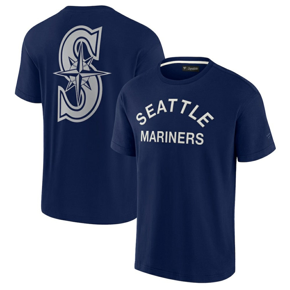 Seattle Mariners Unisex Elements Super Soft Short Sleeve T-Shirt - Navy