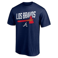 Atlanta Braves Long Ball Los Bravos T-Shirt - Navy