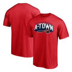 Atlanta Braves Hometown Collection Paint The Black T-Shirt - Red
