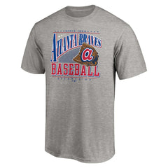 Atlanta Braves Cooperstown Collection Winning Time T-Shirt - Heather Gray