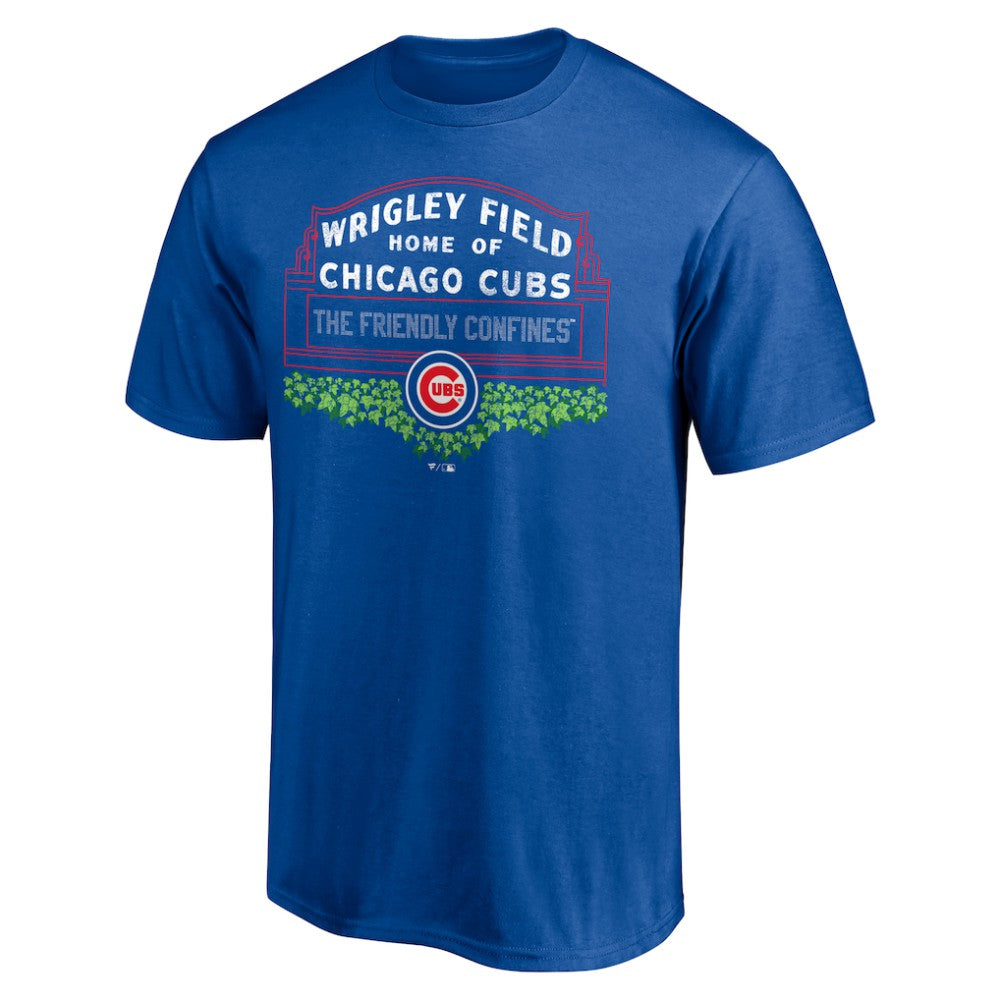 Chicago Cubs Wrigley Field Long Ball T-Shirt - Royal