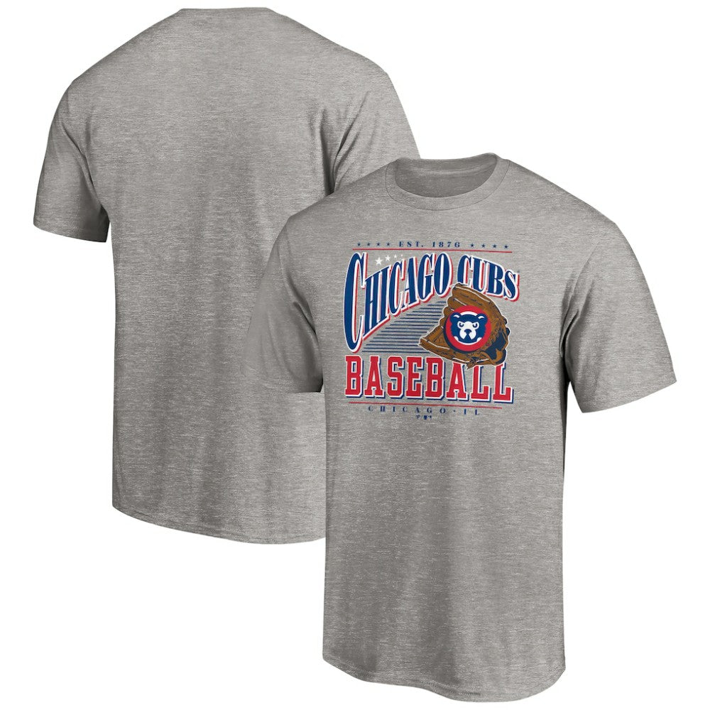 Chicago Cubs Cooperstown Collection Winning Time T-Shirt - Heather Gray