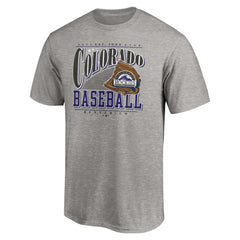 Colorado Rockies Cooperstown Collection Winning Time T-Shirt - Heather Gray