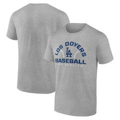 Los Angeles Dodgers Team Go For Two T-Shirt - Heather Gray