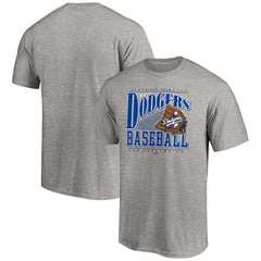 Los Angeles Dodgers Cooperstown Collection Winning Time T-Shirt - Heather Gray