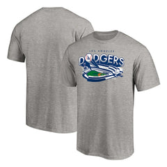 Los Angeles Dodgers Team Heater T-Shirt - Heather Gray