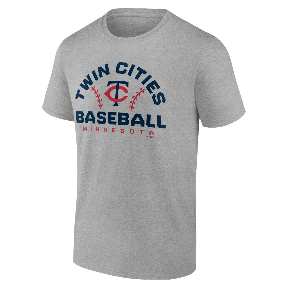 Minnesota Twins Team Go For Two T-Shirt - Heather Gray