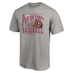 Philadelphia Phillies Cooperstown Collection Winning Time T-Shirt - Heather Gray