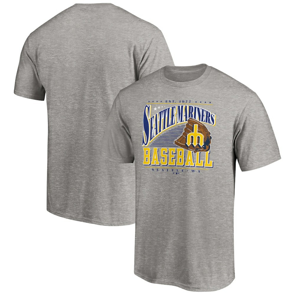 Seattle Mariners Cooperstown Collection Winning Time T-Shirt - Heather Gray