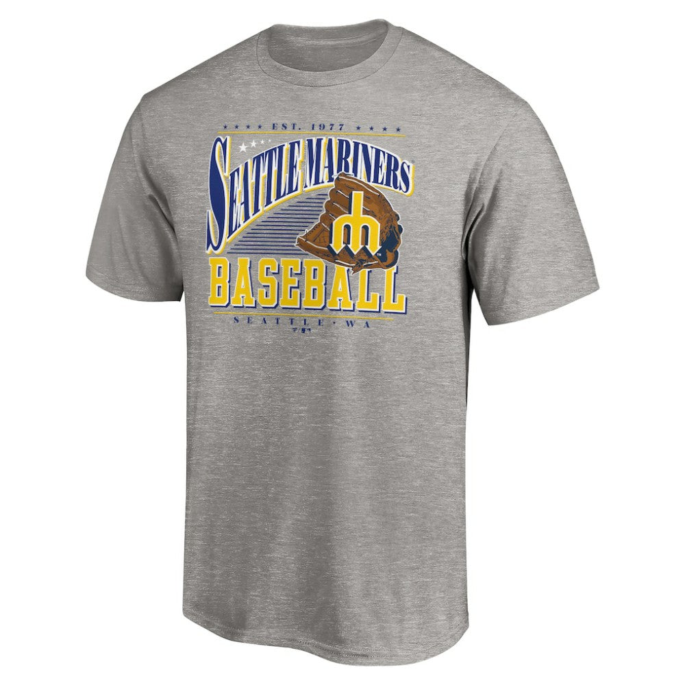 Seattle Mariners Cooperstown Collection Winning Time T-Shirt - Heather Gray