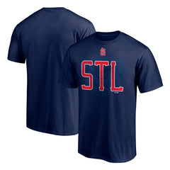St. Louis Cardinals Paint the Black T-Shirt - Navy
