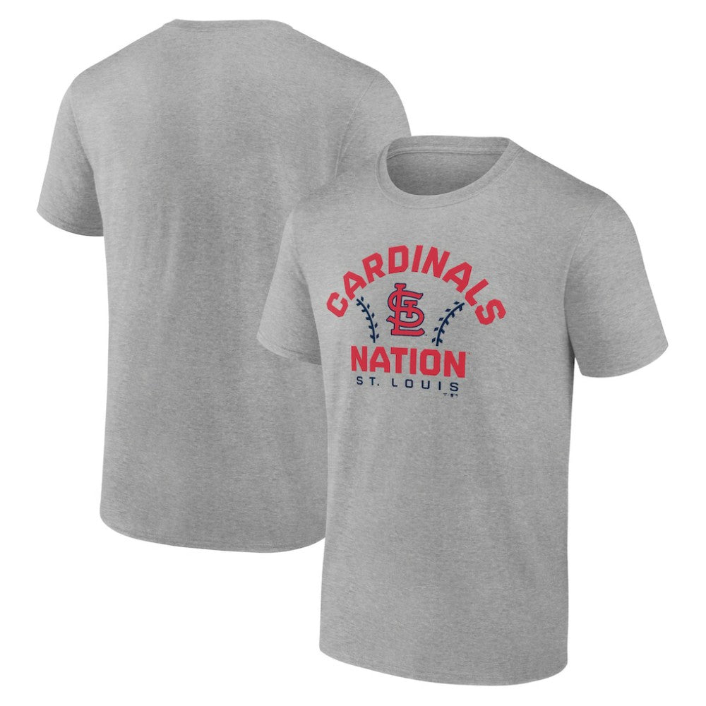 St. Louis Cardinals Team Go For Two T-Shirt - Heather Gray