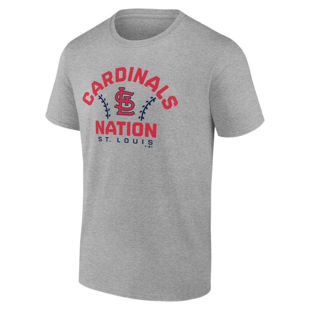 St. Louis Cardinals Team Go For Two T-Shirt - Heather Gray