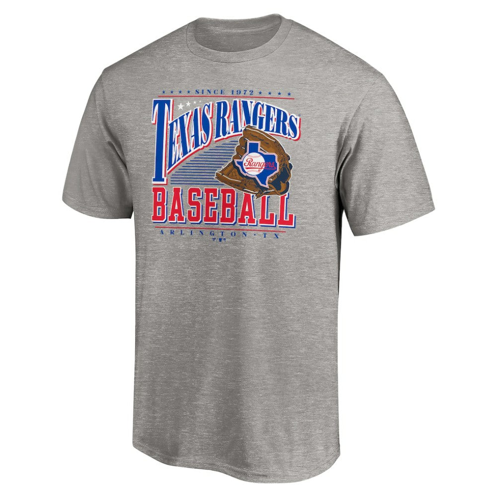Texas Rangers Cooperstown Collection Winning Time T-Shirt - Heather Gray