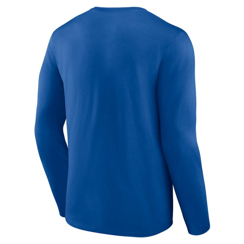 Chicago Cubs Paint the Black Long Sleeve T-Shirt - Royal