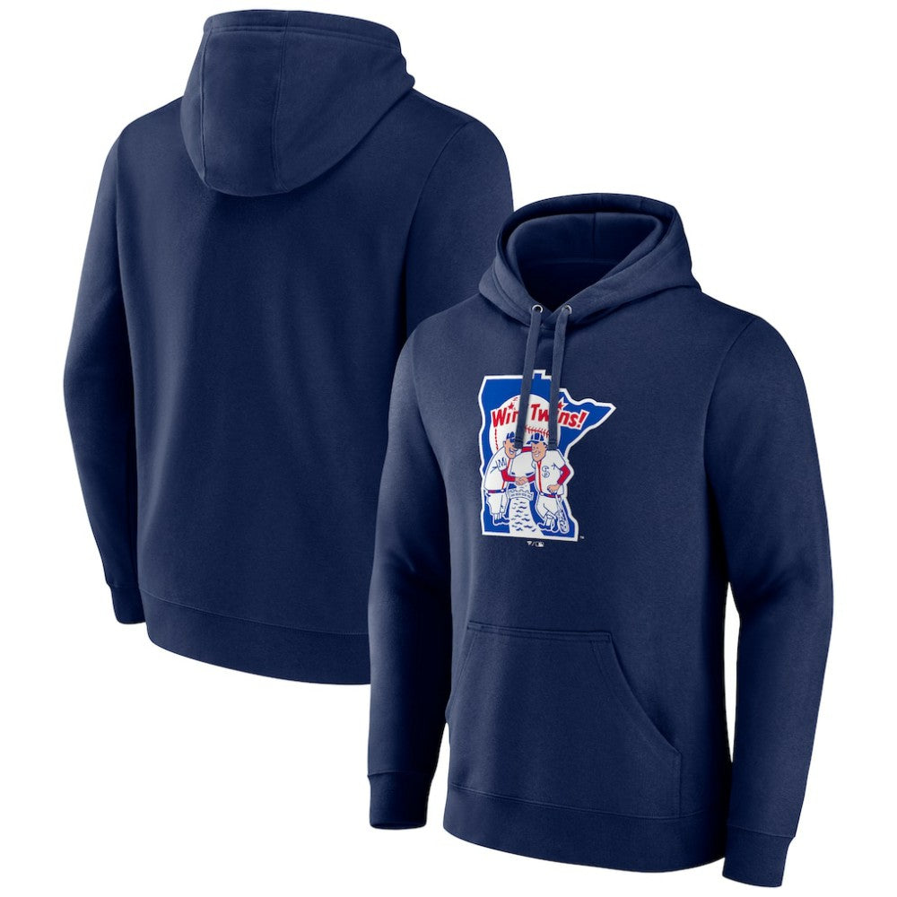 Minnesota Twins Cooperstown Collection Pullover Hoodie - Navy