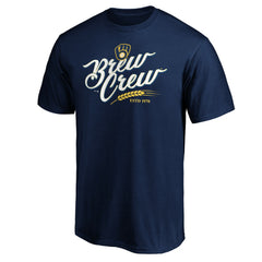 Milwaukee Brewers Team Adrenaline T-Shirt - Navy