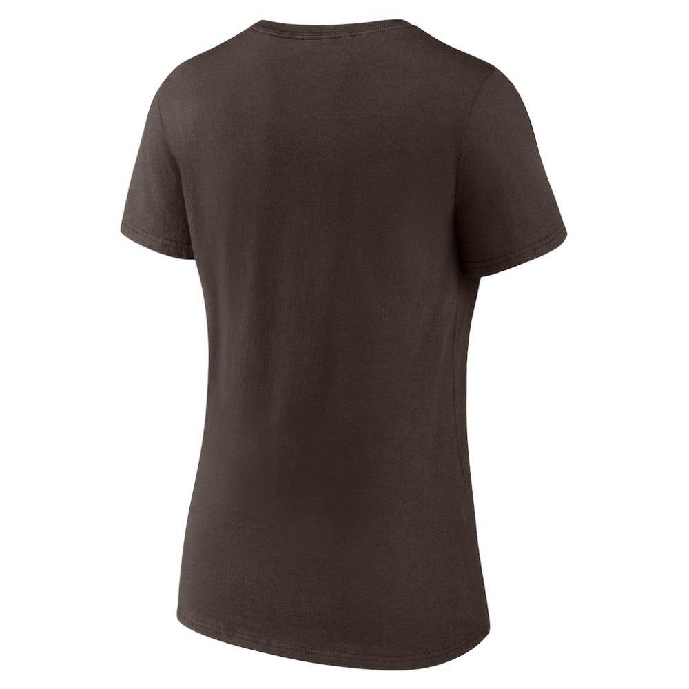 San Diego Padres Women's One Champion V-Neck T-Shirt - Brown