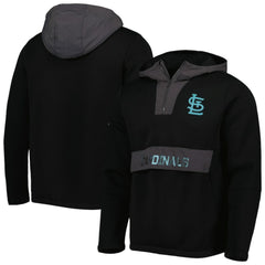 St. Louis Cardinals Levelwear Ruckus Quarter-Zip Hoodie - Black