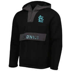 St. Louis Cardinals Levelwear Ruckus Quarter-Zip Hoodie - Black