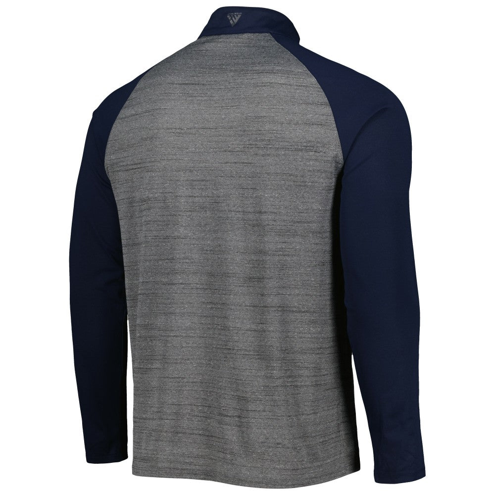 Cleveland Guardians Levelwear Vandal Raglan Quarter-Zip Top - Heather Gray