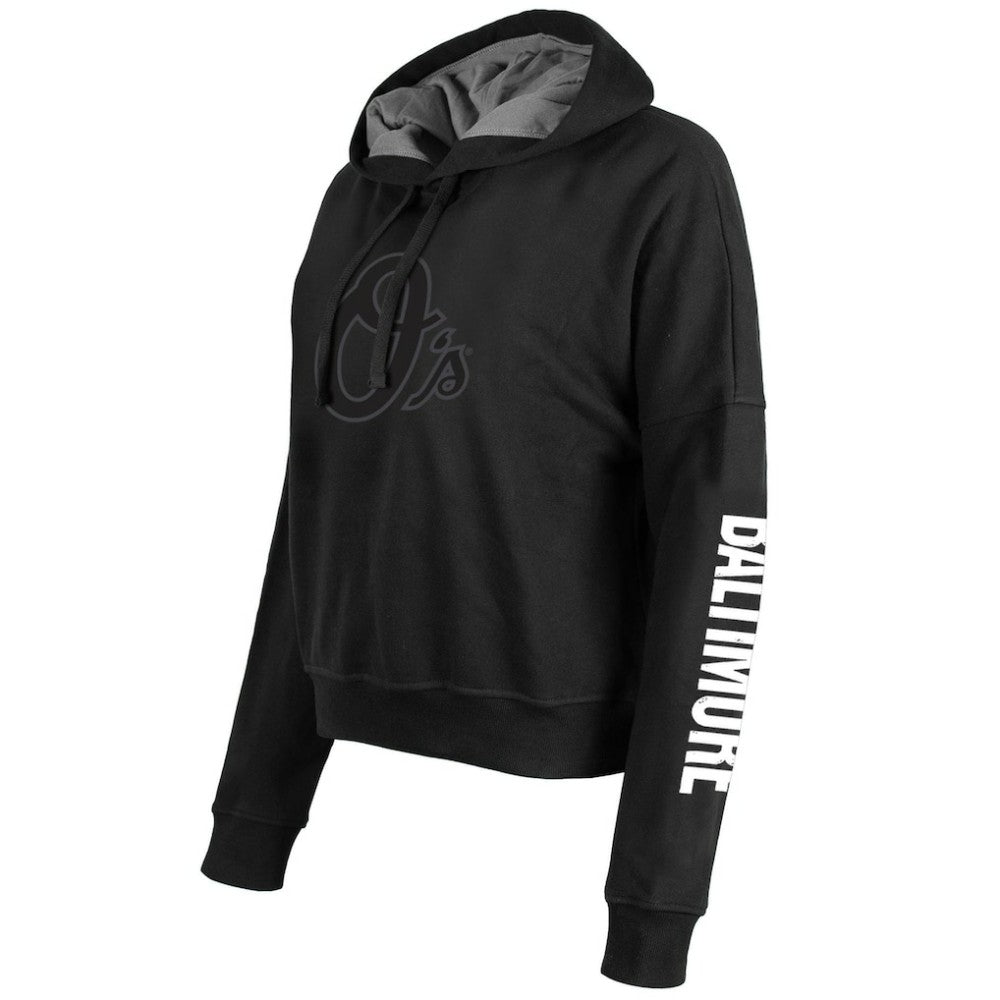 Baltimore Orioles Women's City Connect Pullover Hoodie - Black | New Era