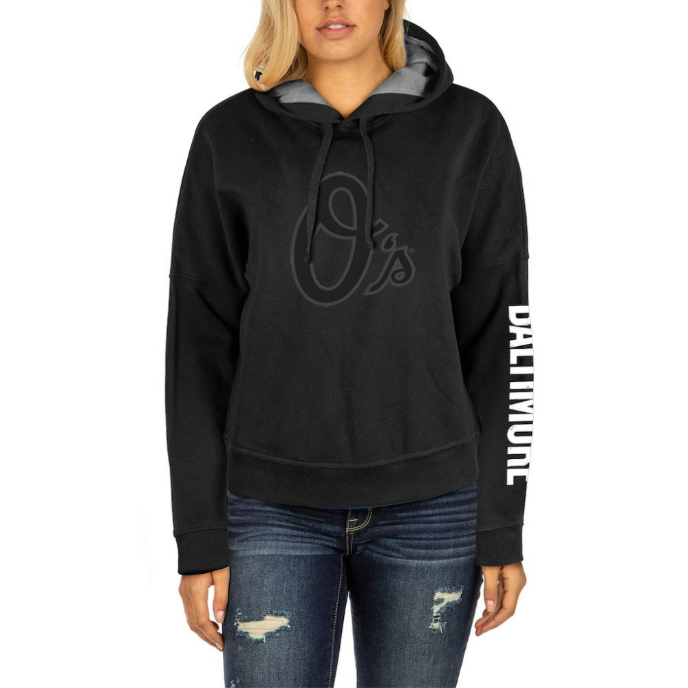 Baltimore Orioles Women's City Connect Pullover Hoodie - Black | New Era