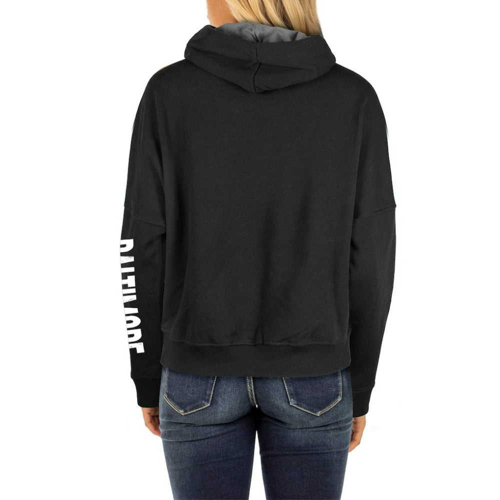 Baltimore Orioles Women's City Connect Pullover Hoodie - Black | New Era