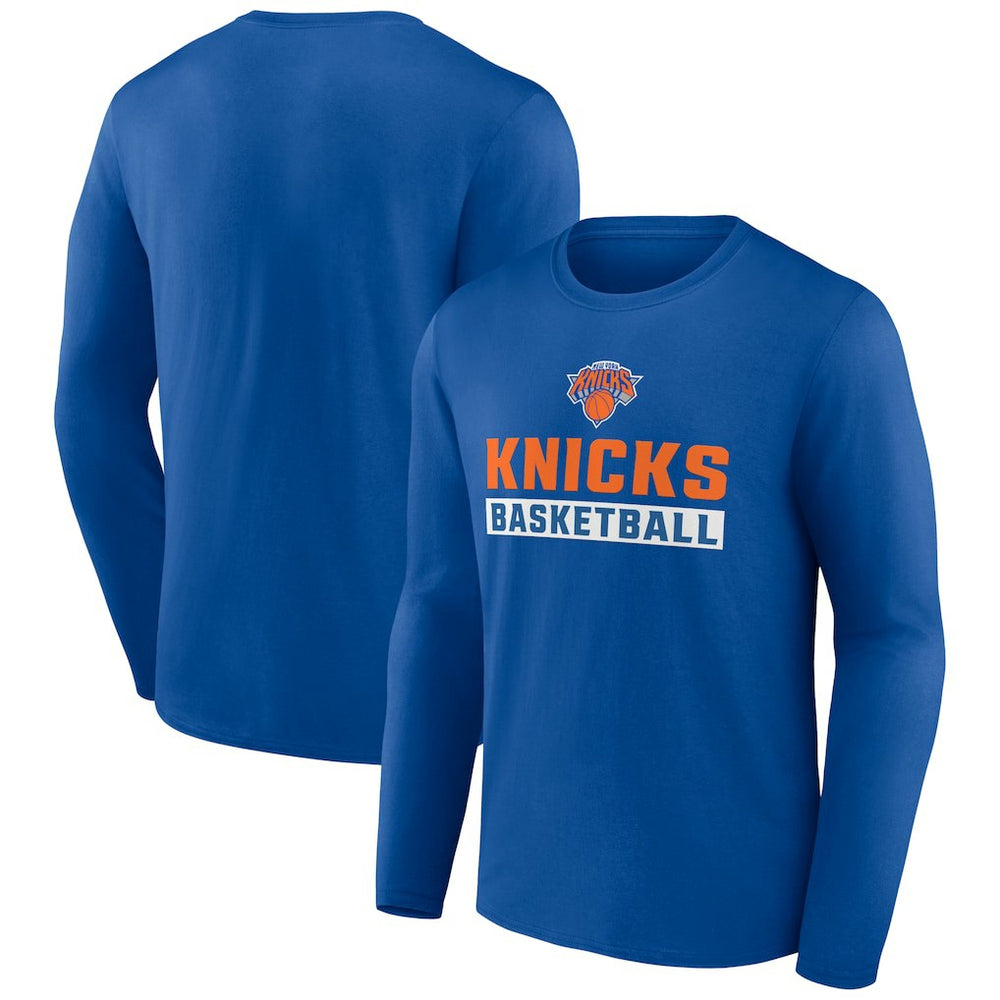 New York Knicks Let's Go Long Sleeve T-Shirt - Royal cheap